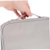 SHOWERORO Tablet Organizer Case Durable and Travel Sleeve for Tablets Versatile Storage for Cables Chargers and Gadgets Elegant Grey Design view 3
