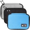 DIYEAH 3Pcs Digital Cable Storage Pouch Multi Functional Electronic Organizer Bag for Travel Accessories Includes for Cables Chargers Earphones USB view 1