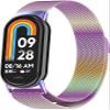 2 Pack Wristbands Compatible with Xiaomi Smart Band 10 Wristband Mesh Stainless Steel Bracelet Metal Watch Band Business Replacement Band for Xiaomi Smart Band 10 Smartwatch, One Size, Aluminium view 3