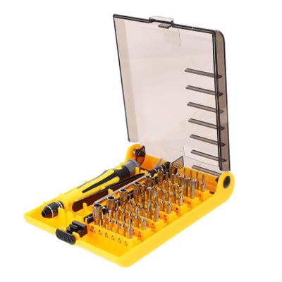 VILLCASE 1Set Screwdriver Multi Function Electronics Repair Kit Tools for Computer Mobile Device Disassembly Organized Storage Box for Easy Access