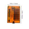 VILLCASE 1Set Screwdriver Multi Function Electronics Repair Kit Tools for Computer Mobile Device Disassembly Organized Storage Box for Easy Access view 2