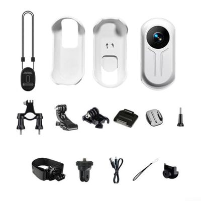 1920x1080P Mini Action Camera, 1080P HD Portable Body Camera Cycling Recorder With Type-C Interface, 120 Degree Wide Angle IPS Display Wearable Pocket Sports Cam For Cycling Travel Recording(White)