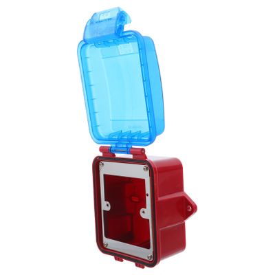 BRIGHTFUFU Fire Alarm Manual Call Point Shield Protector Cover for Emergency Alarm Panel Enhanced Safety and User Friendly Design for Outdoor Installations