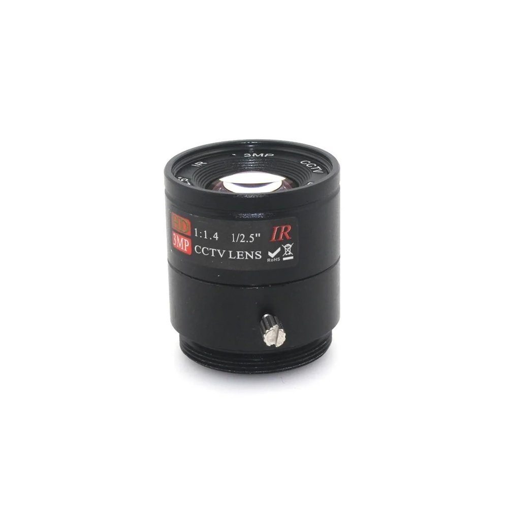 1pcs IR 8mm 3MP 1/2.5" CS Mount HD CCTV Camera Lens for Day/Night CCD Security AHD CCTV IP Camera
