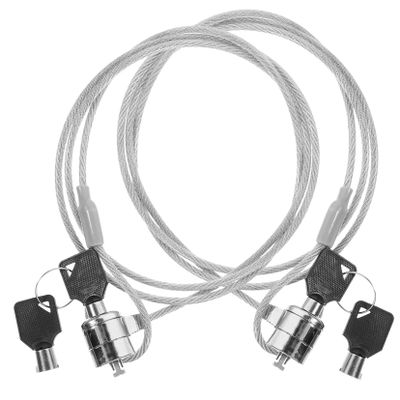 MOLUCKFU 2Sets Laptop Lock Security Hardware Cable Lock Kit Lightweight Durable Keyed Locking System for Laptop Protection Easy to Use and Operate Rotatable