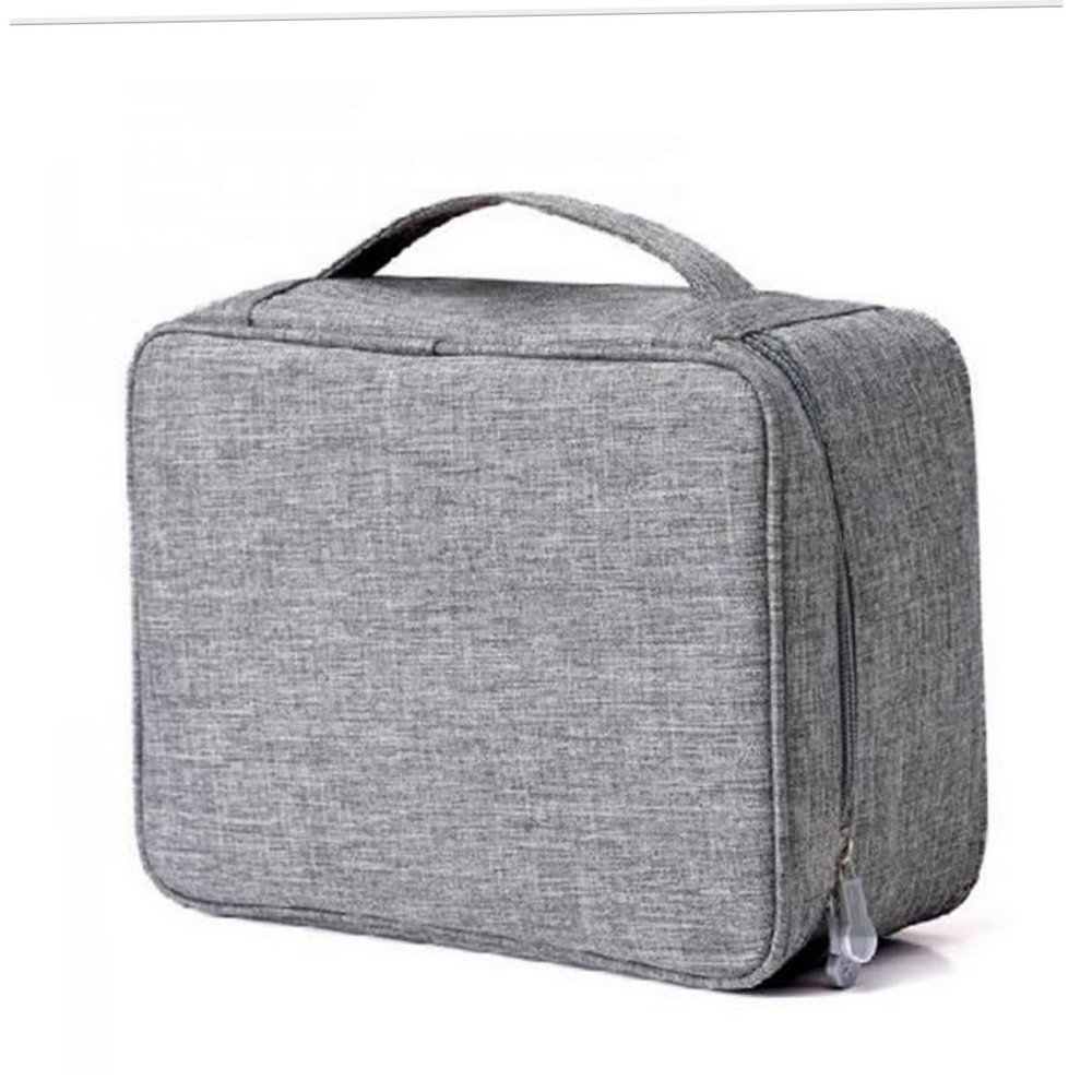 Uonlytech Canvas Storage Bag Capacity Digital Accessories Organizer Pouch for Travel Tech Storage for Cables Power Bank Earphones Compact Durable Design