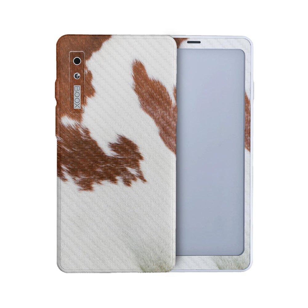 Carbon Fiber Tablet Skin Compatible with BOOX Palma 2 (2024) - Cow Hide - Premium 3M Vinyl Protective Wrap Decal Cover - Easy to Apply | Crafted in The USA by MightySkins