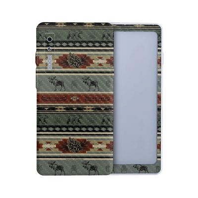 Carbon Fiber Tablet Skin Compatible with BOOX Palma 2 (2024) - Cabin Stripes - Premium 3M Vinyl Protective Wrap Decal Cover - Easy to Apply | Crafted in The USA by MightySkins