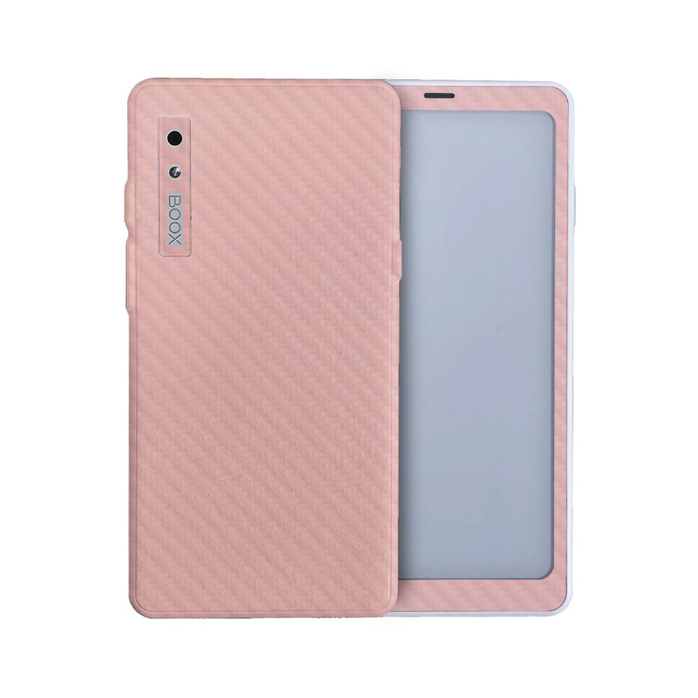Carbon Fiber Tablet Skin Compatible with BOOX Palma 2 (2024) - Solid Blush - Premium 3M Vinyl Protective Wrap Decal Cover - Easy to Apply | Crafted in The USA by MightySkins