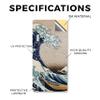 Carbon Fiber Tablet Skin Compatible with BOOX Palma 2 (2024) - Great Wave of Kanagawa - Premium 3M Vinyl Protective Wrap Decal Cover - Easy to Apply | Crafted in The USA by MightySkins view 2