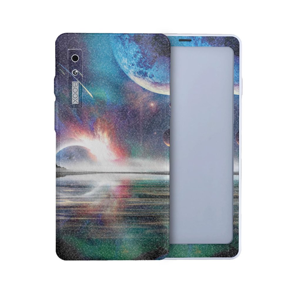 Glossy Glitter Tablet Skin Compatible with BOOX Palma 2 (2024) - Space Horizon - Premium 3M Vinyl Protective Wrap Decal Cover - Easy to Apply | Crafted in The USA by MightySkins