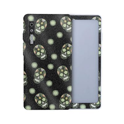 Glossy Glitter Tablet Skin Compatible with BOOX Palma 2 (2024) - Nighttime Skulls - Premium 3M Vinyl Protective Wrap Decal Cover - Easy to Apply | Crafted in The USA by MightySkins