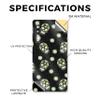 Glossy Glitter Tablet Skin Compatible with BOOX Palma 2 (2024) - Nighttime Skulls - Premium 3M Vinyl Protective Wrap Decal Cover - Easy to Apply | Crafted in The USA by MightySkins view 2