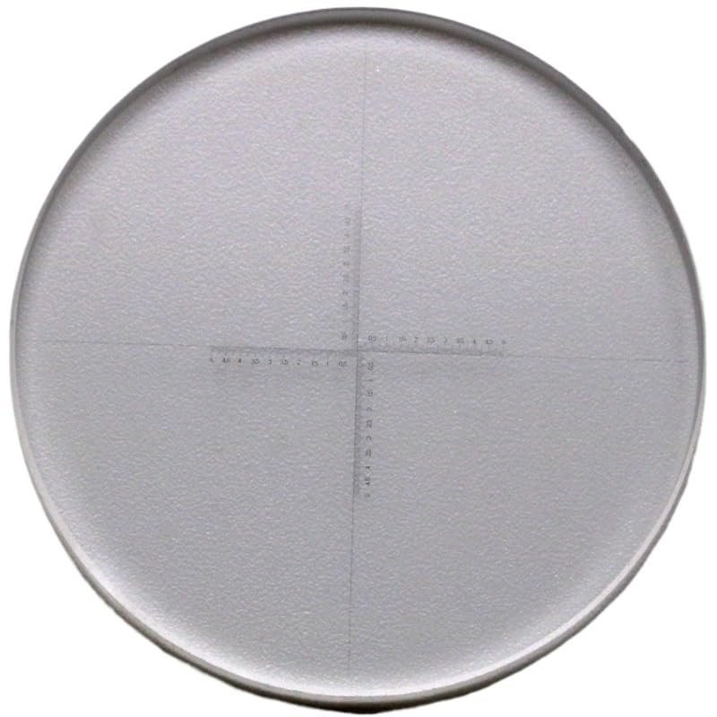 1pc DIV 0.05mm High Accuracy Microscope Accessory Optical Reticle Lens Circle Calibration Slide(1PC Diameter 24MM)
