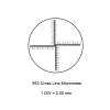 1pc DIV 0.05mm High Accuracy Microscope Accessory Optical Reticle Lens Circle Calibration Slide(1PC Diameter 24MM) view 2