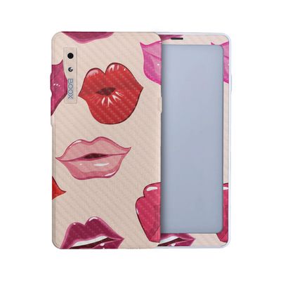 Carbon Fiber Tablet Skin Compatible with BOOX Palma 2 (2024) - Many Kisses - Premium 3M Vinyl Protective Wrap Decal Cover - Easy to Apply | Crafted in The USA by MightySkins