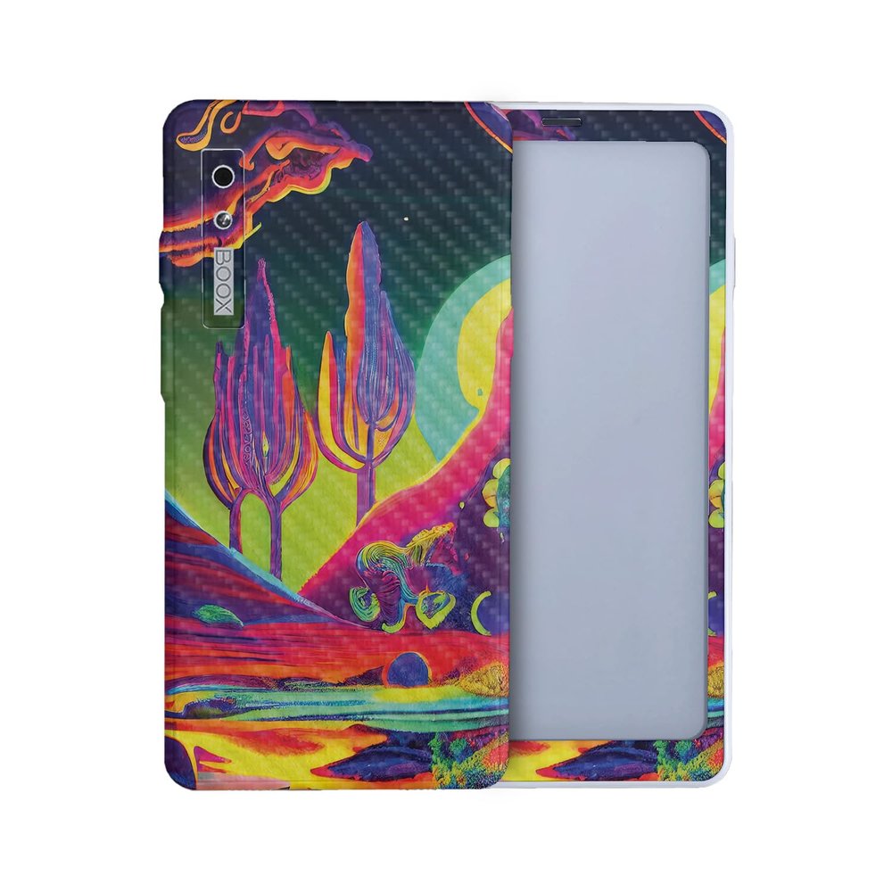 Carbon Fiber Tablet Skin Compatible with BOOX Palma 2 (2024) - Trippy Planet - Premium 3M Vinyl Protective Wrap Decal Cover - Easy to Apply | Crafted in The USA by MightySkins