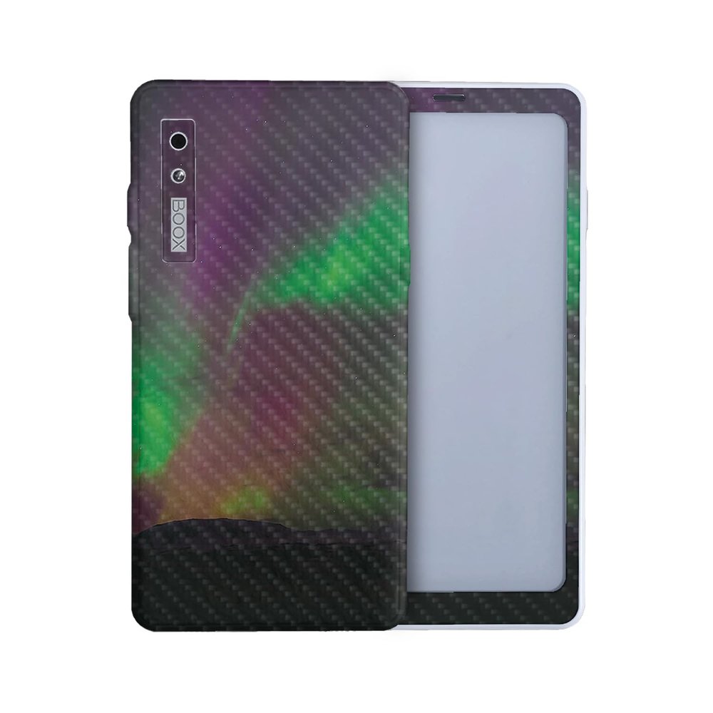 Carbon Fiber Tablet Skin Compatible with BOOX Palma 2 (2024) - Aurora Borealis - Premium 3M Vinyl Protective Wrap Decal Cover - Easy to Apply | Crafted in The USA by MightySkins
