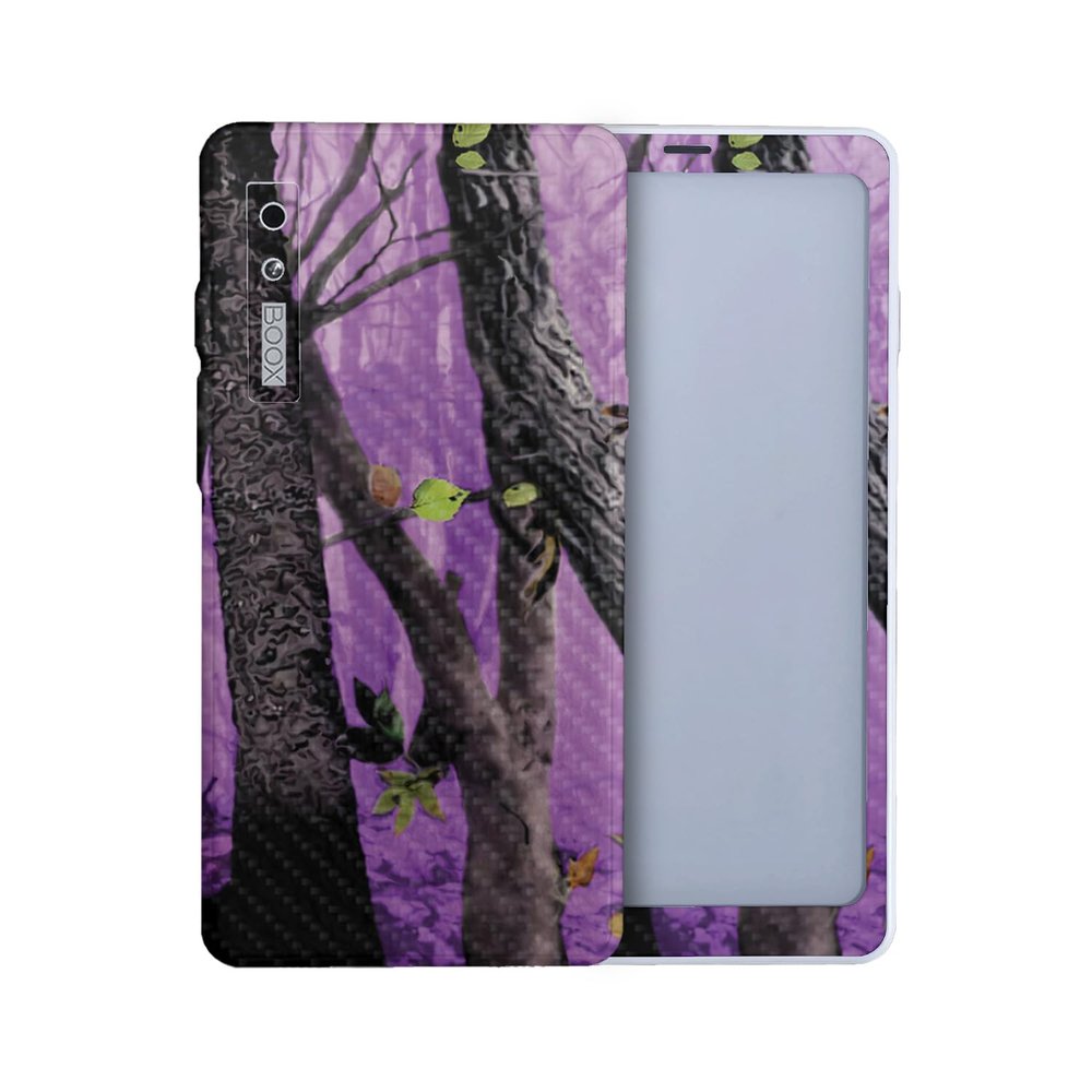 Carbon Fiber Tablet Skin Compatible with BOOX Palma 2 (2024) - Purple Tree Camo - Premium 3M Vinyl Protective Wrap Decal Cover - Easy to Apply | Crafted in The USA by MightySkins
