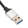 USB 3.0 Hub 7 Ports High Speed 5Gbps Data Transfer Aluminium Alloy Multi Functional Splitter for PC Laptop Desktop view 2