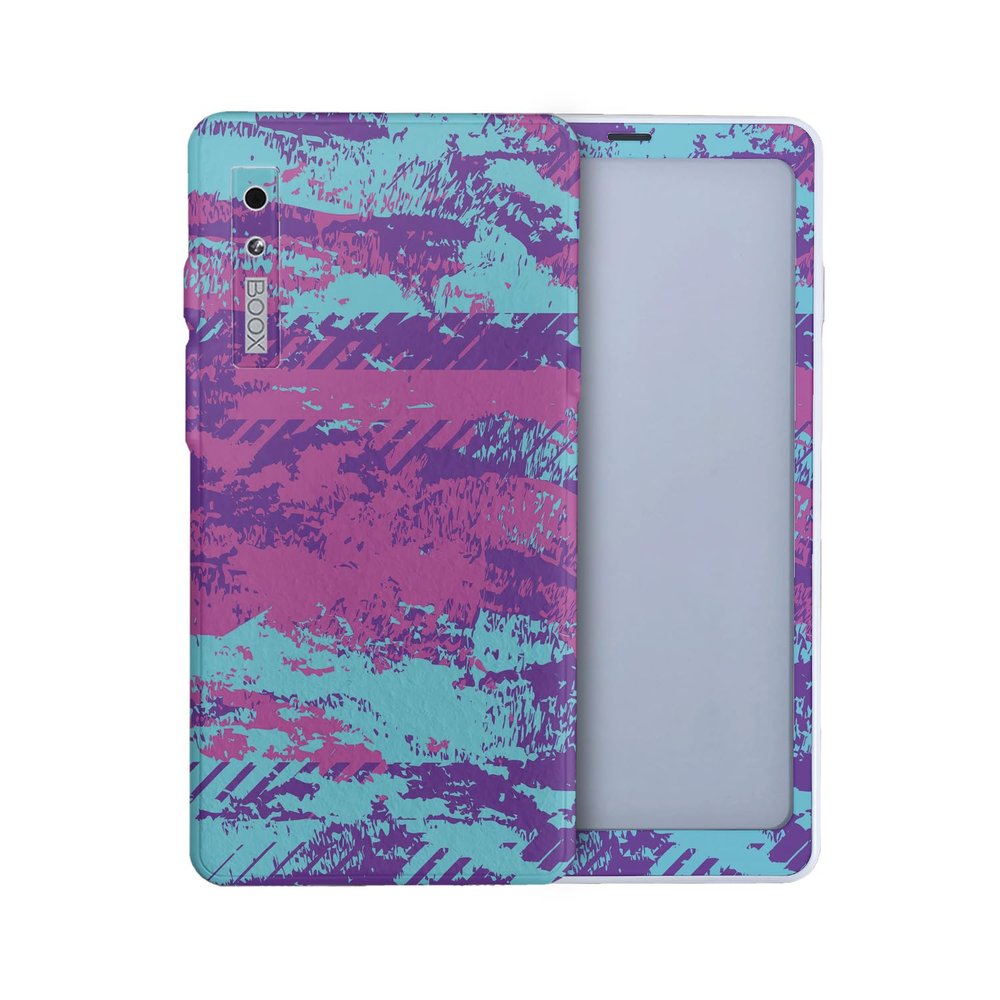 Tablet Skin Compatible with BOOX Palma 2 (2024) - Grunge Purple - Premium 3M Vinyl Protective Wrap Decal Cover - Easy to Apply | Crafted in The USA by MightySkins