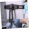 LALAFINA Rotating Tablet Tripod Mount Adapter with Plastic Phone Clamp Compatible with Tripods Monopods Selfie Sticks for Vertical and Horizontal Filming view 3
