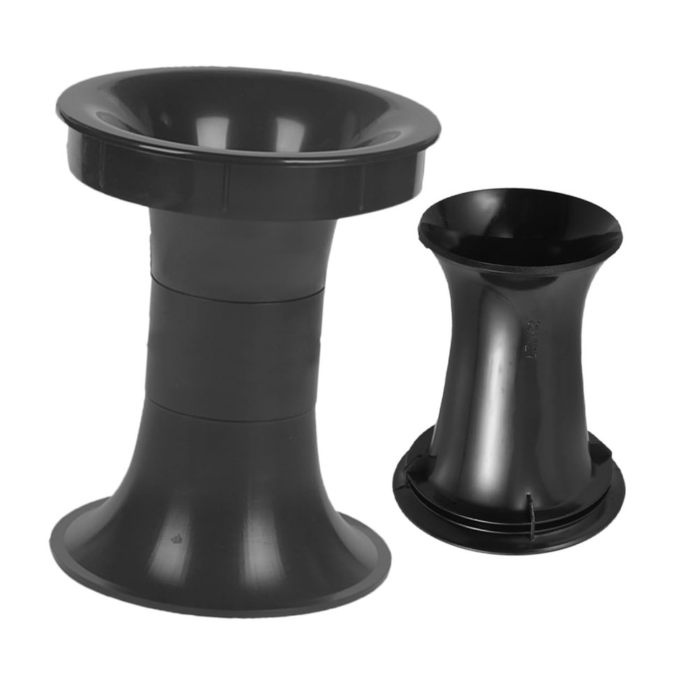 Uonlytech 2Pcs Bass Reflex Port Tubes for Speakers Enhance Bass and Output Black Loudspeaker Cabinet Ports for Home and