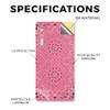 Carbon Fiber Tablet Skin Compatible with BOOX Palma 2 (2024) - Pink Bandana - Premium 3M Vinyl Protective Wrap Decal Cover - Easy to Apply | Crafted in The USA by MightySkins view 2