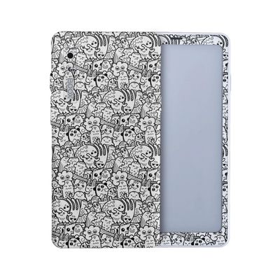 Carbon Fiber Tablet Skin Compatible with BOOX Palma 2 (2024) - Doodle Friends - Premium 3M Vinyl Protective Wrap Decal Cover - Easy to Apply | Crafted in The USA by MightySkins