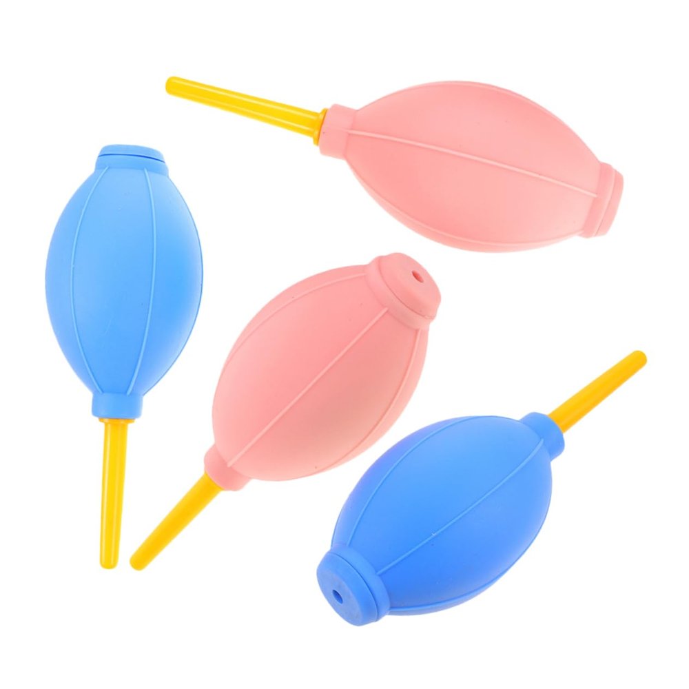 Beatifufu 4Pcs Rubber Air Blower for Eyelash Extensions Quick Drying Tool for Individual Lash Application Efficient Cleaning for Camera Lenses Blue Pink Color
