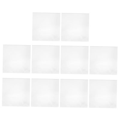 Zerodeko 10Pcs Clear Vinyl Record Sleeves Self Adhesive Protective Covers for Albums Plastic Outer Sleeves for Record Lovers to Prevent Dust and Scratches