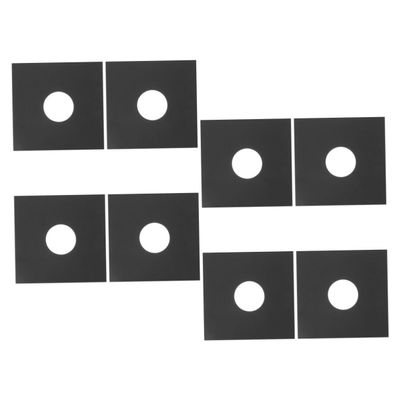BCOATH 8pcs Anti-Static Cardboard Vinyl Record Sleeves Double-Layer Music Record Jackets Protective Covers for Vinyl Storage