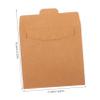 Beaupretty 50pcs Vintage Kraft Paper CD Sleeves Envelopes Square Card Envelope CD Storage for Music Lovers Sturdy Paper Holders view 2