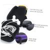 BRIGHTFUFU 4Pcs Charging Cable Pouch Multi Use Earphones Holder Bag Travel Organizer for USB Cables Earbuds and Essentials Black Red Purple Yellow view 3