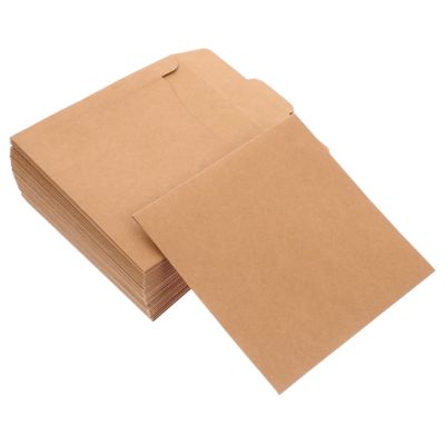 Holibanna 50Pcs Vintage Paper CD Sleeves Retro Storage Envelopes for Disc Packaging for Weddings Birthdays Holidays Elegant DIY Greeting Card Holders