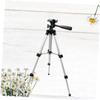 VILLCASE Professional Adjustable Camera Tripod with Live Bracket Durable and Tablet Supporter for Outdoor Photography and Fishing Black view 2