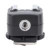 Gonetre TF 321 Hot Shoe Adapter with PC Port Flash Hot Shoe Mount Adapter for EL Series Flash Supports Center Point Triggering Premium ABS Material Pure Copper Metal Interface view 4