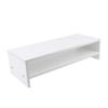 Gadpiparty 1Pcs Practical Heightening Shelf for Desktop Computer Organizer White and Design Reduces Neck and Eye Strain for Home Office Storage view 1