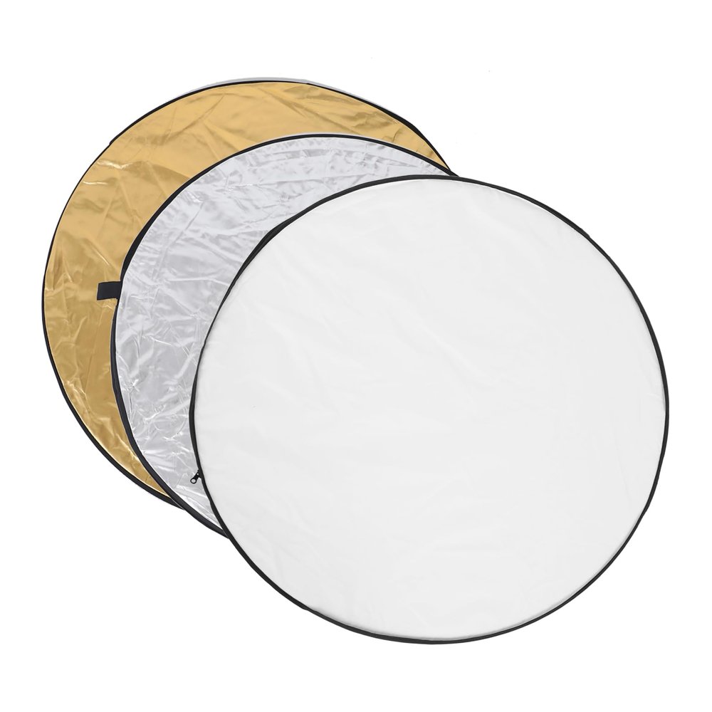POPETPOP 1Set Collapsible Photography Reflector Light Diffuser for Camera Shoots Flexible Durable for Outdoor Studio Lighting for Photographers Artists