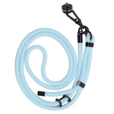 Bewinner Action Camera Lanyard - Storage Case Adjustable AntiLost Strap with Cushioned Pads for 3, Action 5, ONE X4 (Blue)