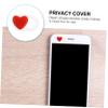 KALLORY 2 PCS Heart Pattern Webcam Cover Slide Privacy Protector for Laptop Tablet Ultra Thin Material Easy to Use Peeping Shutter for Webcam Privacy view 2