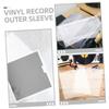 JECOMPRIS 10Pcs Vinyl Record Outer Sleeves Self Adhesive Protectors for Albums Covers to Guard Against Scratches and Dust for Vinyl Record Storage view 3