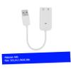 SHINEOFI 2Pcs Durable USB External Sound Card Adapter for Laptops and Independent Noise Filtering Chip Supports Headphone and Microphone Audio Output Design view 2