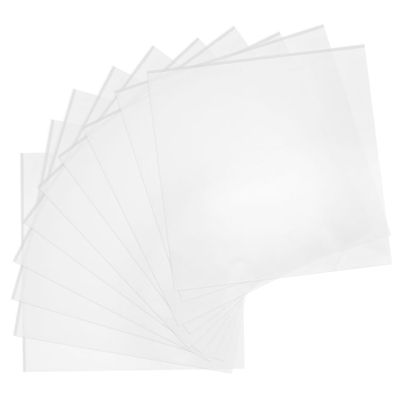 ABOOFAN 10Pcs Clear Vinyl Record Sleeves Transparent Adhesive Storage Bags for Album Protection Keep Records Safe and Scratches for Vinyl Collectors