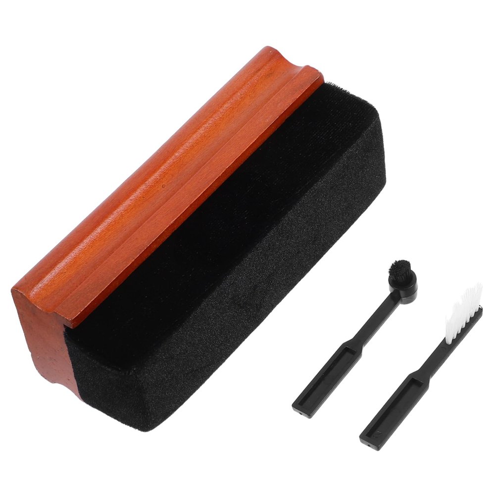 PLAFOPE 1Set Vinyl Record Cleaning Brush Kit Static Turntable Brush for Deep Dust Removal Complete Vinyl Care Safe Cleaning Formula for Home Audio Systems