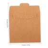 HAKIDZEL 50pcs Retro Brown Kraft Paper CD and DVD Sleeves Square Card Envelopes Sturdy Storage for Discs for Collectors and Packaging view 2