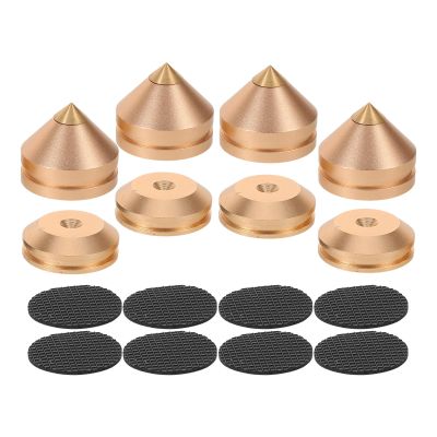MERRYHAPY Speaker Isolation Pads Anti-Vibration Feet for HiFi Audio Systems Metal Speaker Spikes Shockproof Design Suitable for Amplifiers and