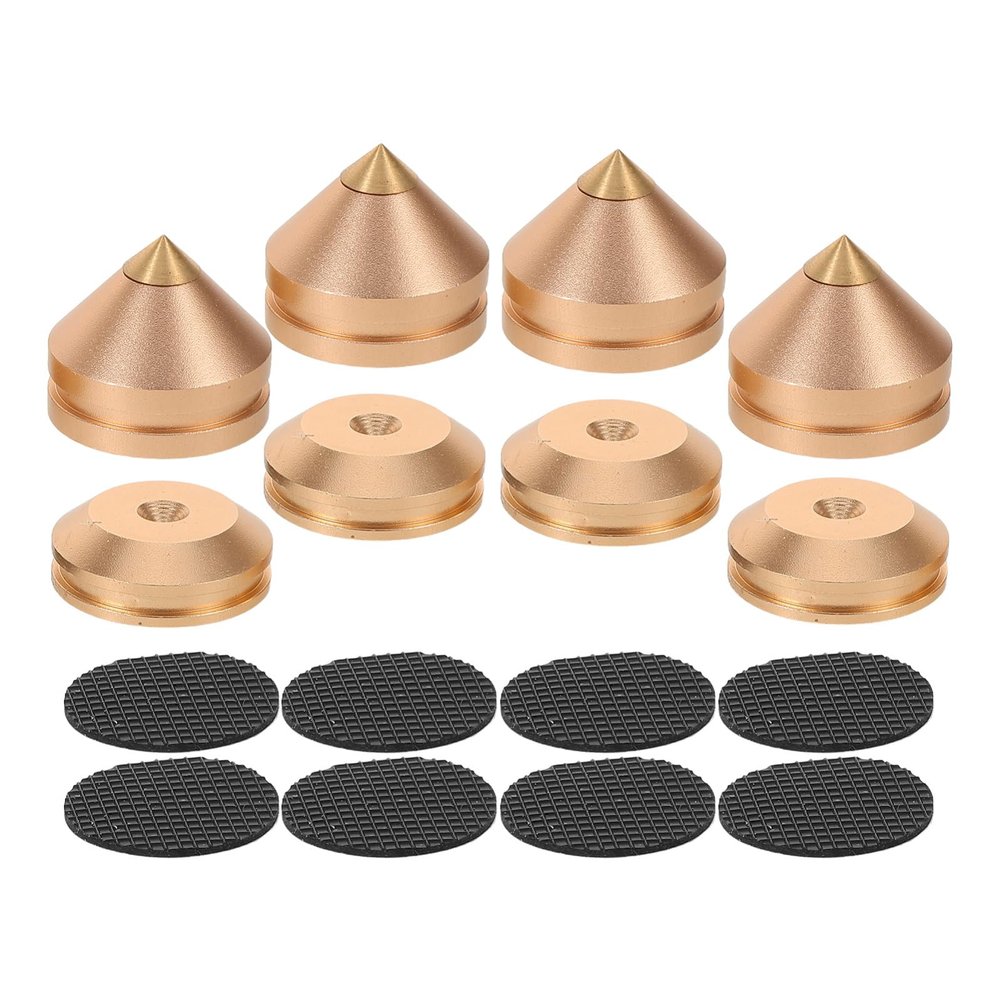 MERRYHAPY Speaker Isolation Pads Anti-Vibration Feet for HiFi Audio Systems Metal Speaker Spikes Shockproof Design Suitable for Amplifiers and