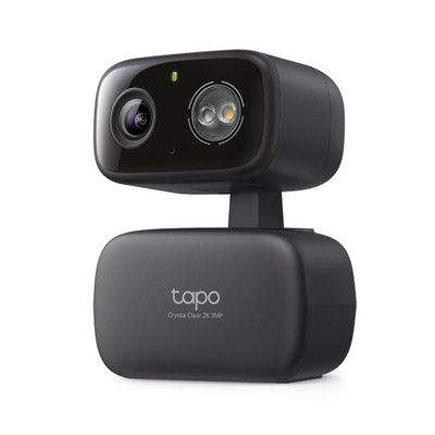 Tapo 2K Indoor/Outdoor Pan/Tilt Wired Security Camera - Baby Monitoring, Person & Baby Cry Detection, 360 Motion Tracking, Color Night Vision, Subscription-Free Local Storage or Optional Cloud, C217