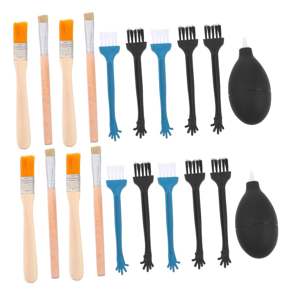 Balacoo 2Sets Headphone Cleaning Kit with Air Blower and Brushes Practical Accessory for Earbuds and Phone Maintenance Includes Brushes and Air Blower